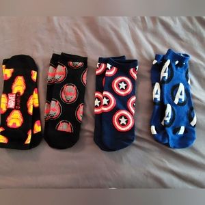 4 pair Marvel ankle socks